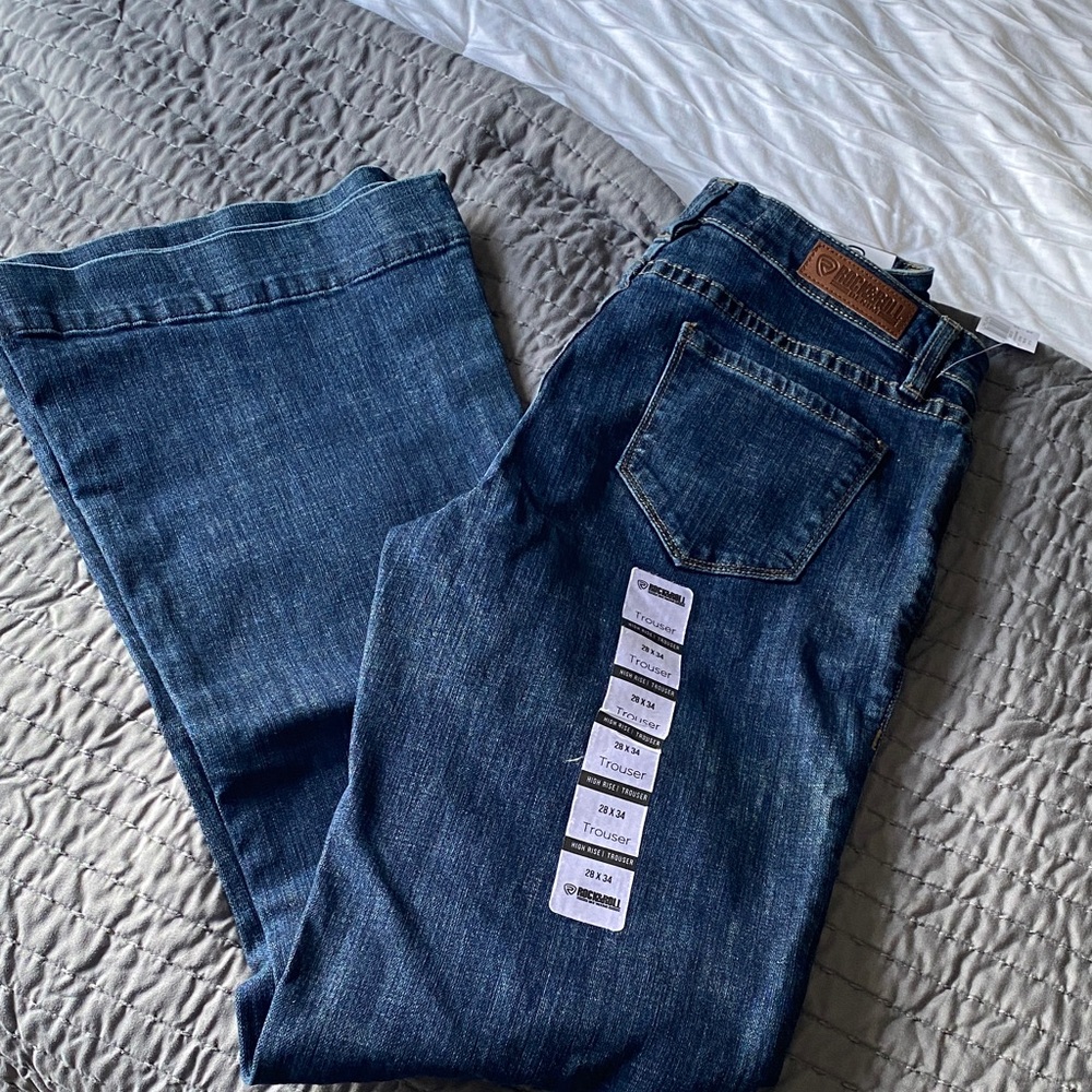 Rock & Roll Cowgirl Blue Trouser Jeans